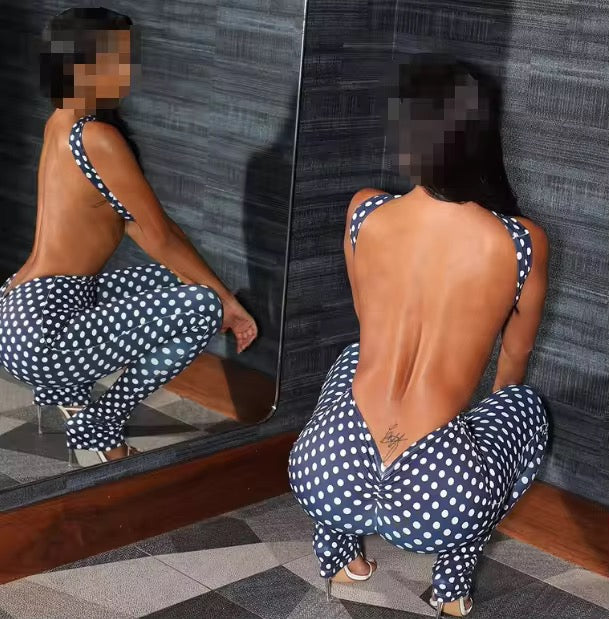 Women Casual Short Backless Sexy